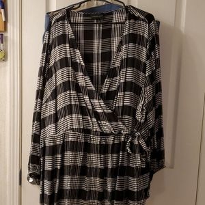 Lane Bryant faux wrap blouse